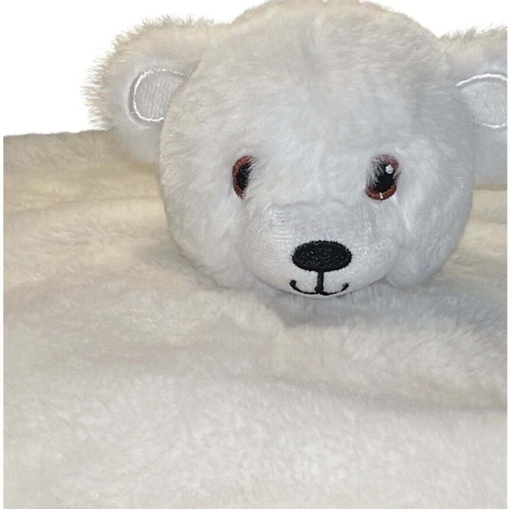 UGG Baby Blanket Dylan Snow Teddy Bear White ONLY Security Lovey 13.5x14"